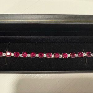 Sterling Silver and CZ Bracelet, Sparkles!